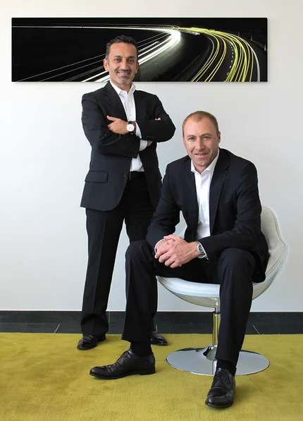 Das Führungsduo der ASAP Holding, Gürsel Sen (links) und Michael Neisen