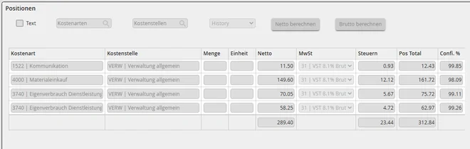 Automatische Kontierung der Positionsdaten mit Parashift in JobRouter®