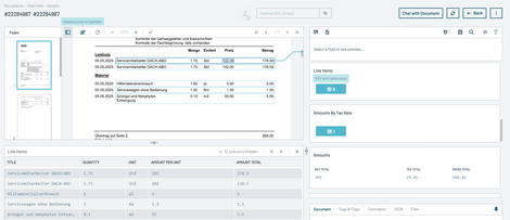 Erkennung der Positionsdaten mit Parashift in JobRouter®