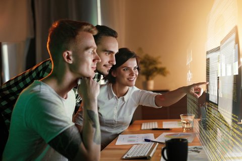 group of developers
