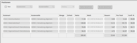 Automatische Kontierung der Positionsdaten mit Parashift in JobRouter®