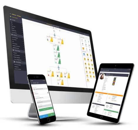 JobRouter Digitalisierungsplattform auf verschiedenen Geräten