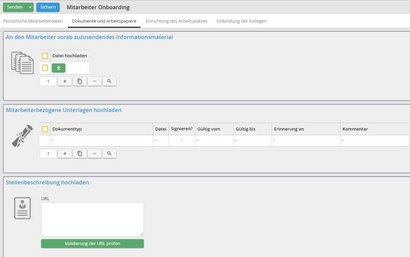 Dokumente im Mitarbeiter-Onboarding bereitstellen