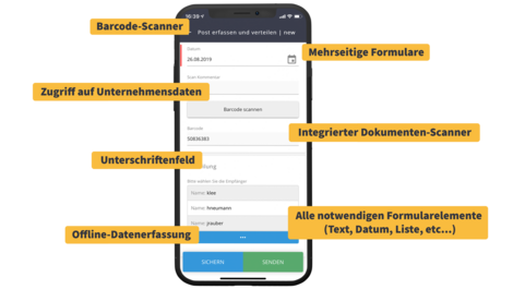 JobRouter Mobile App features 