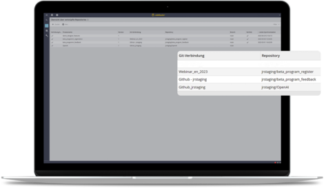 Weiterentwicklung der JobRouter® Git-Integration