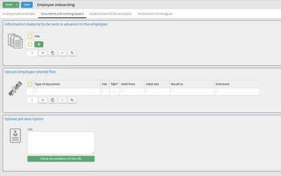 digital employee onboarding - screenshot - process documents