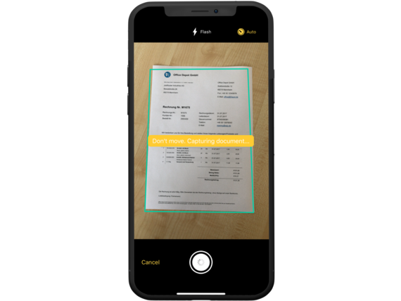 Smartphone Mockup Scan JobRouter Mobile App
